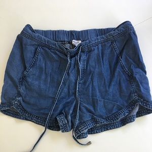 Splendid denim jogger shorts